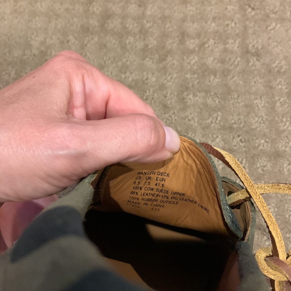 Men’s Polo Ralph Lauren Ranger Deck” Camo Suede Loafer NWT NIB Size 8.5W - Picture 15 of 15